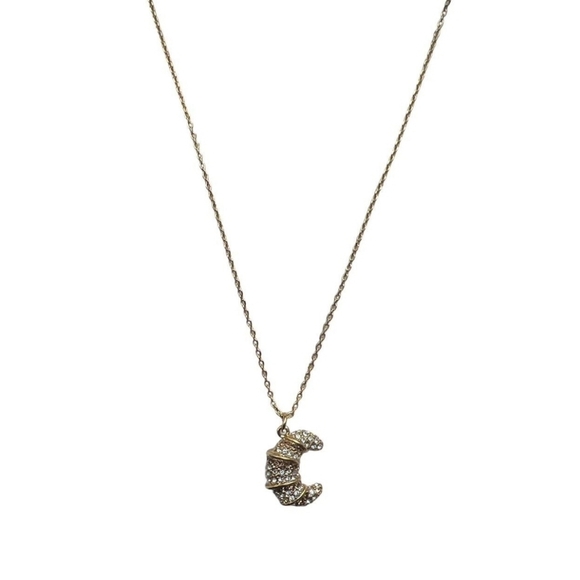 🔹️ Kate Spade 🔹️Patisserie Croissant Necklace ✨️🥐 - Picture 1 of 5